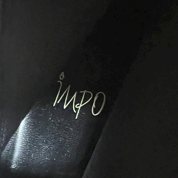 Impo Side Zip-up Mid-calf/Knee-hi Heels black Boots Santana Faux Suede Size 10m - Picture 3 of 6